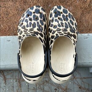 Crocs Leopard Print Clogs
